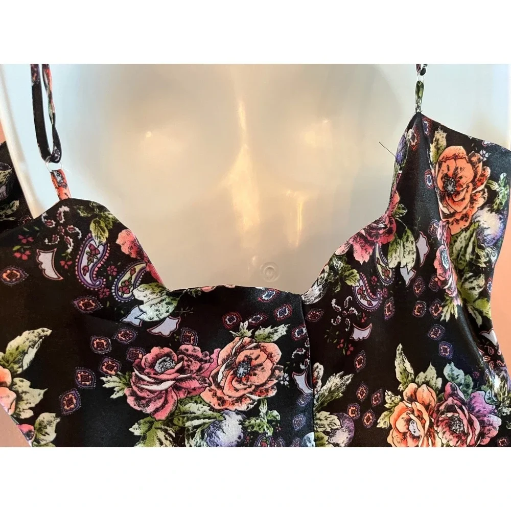 Victoria's Secret 80s button‎ slip dress L coquette grunge babydoll vintage wife